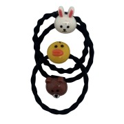 3 schattige elastieken met dieren - voor kinderen