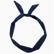 Flexi-haarband met staaldraad - donkerblauw