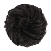Messy Bun Hair Fastery met verfrommeld kunsthaar - #4 Zwart Bruin