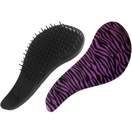 Detangler Haarborstel, Purple Zebra