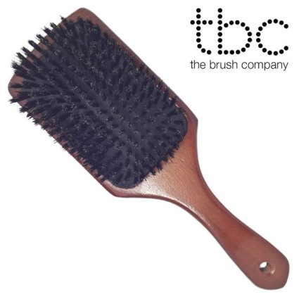 TBC® Boar Bristle haarborstel  - Paddle