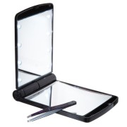 Uniq® Pocketsize Spiegel/ Make-up Spiegel met LED Licht - 7,5 x 8,5 cm