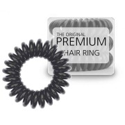 Premium Spiraal Haar elastieken Zwart - 3 stuks