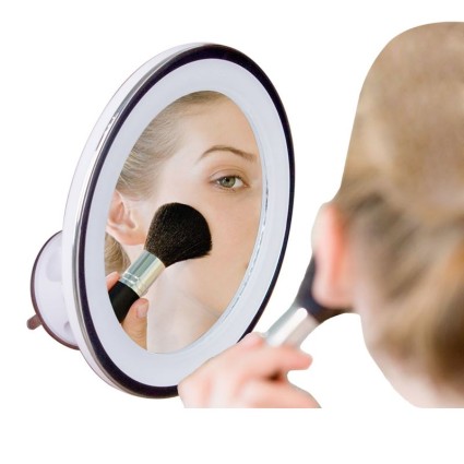 UNIQ Make-up Spiegel met LED Licht, 10x Vergrotend, Wit