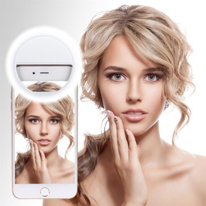 Selfie LED Light Ring voor smartphones en tablets