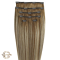 Clip on hair extensions #12/613 Dark Blonde mix - 7 stuks - 50 cm | Gold24