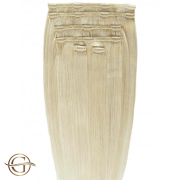 Clip on hair extensions #613 Platinum Blonde - 7 stuks - 50 cm | Gold24