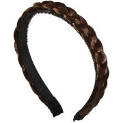 Gevlochten Haarband - Bruin