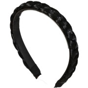 Gevlochten Haarband - Zwart