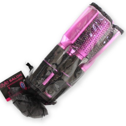 Hair Brush Kit 4 set - Salon Professional - Pink