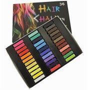 Hair Chalk set van 36 - Tijdelijke Haarkleuring met Krijt