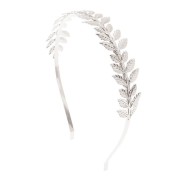 Haarband met Zilveren Bladeren