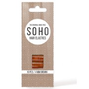 SOHO Snag-Free Haarelastieken, Bruin - 10 stk