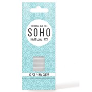 SOHO® Snag-Free Haarelastieken, 4 mm Transparent - 10 stk