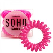 SOHO® Haarelastieken, Neon Roze - 3 stk.