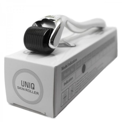 UNIQ Titanium Dermaroller 540 stekeltjes van 0,25 mm., voor het gezicht