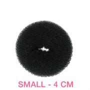 Haar Donut - Zwart - SMALL 4cm