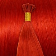 Cold Fusion Hair Extensions - 50 cm - Rood