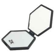 Uniq mini compact zeshoekspiegel - zwart