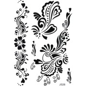 Henna Tattoo - Black - J026