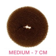 Haar Donut Bruin - MEDIUM 7 cm