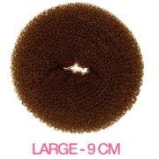 Haar Donut Bruin - LARGE 9 cm 