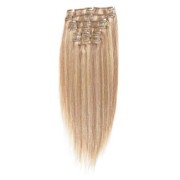 Clip-on hair extensions - 50 cm - #18/613 Blond Mix