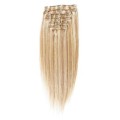 Clip-on hair extensions - 50 cm -  #27/613 Lichtblond Mix