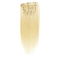 Clip-on hair extensions - 65 cm - #613 Blond