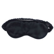 Uniq luxe slaapmasker in 100% zijde - zwart