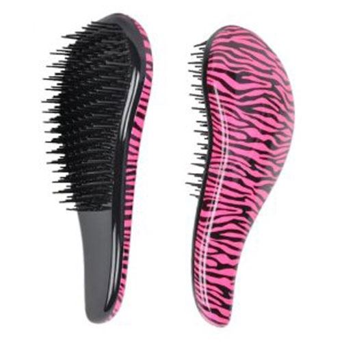 Detangler Hair Brush Pink Zebra