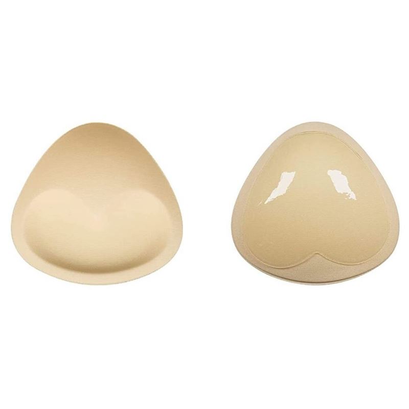 BH Pads - Heart shaped Push Up Pads to put in the Bra - Beige